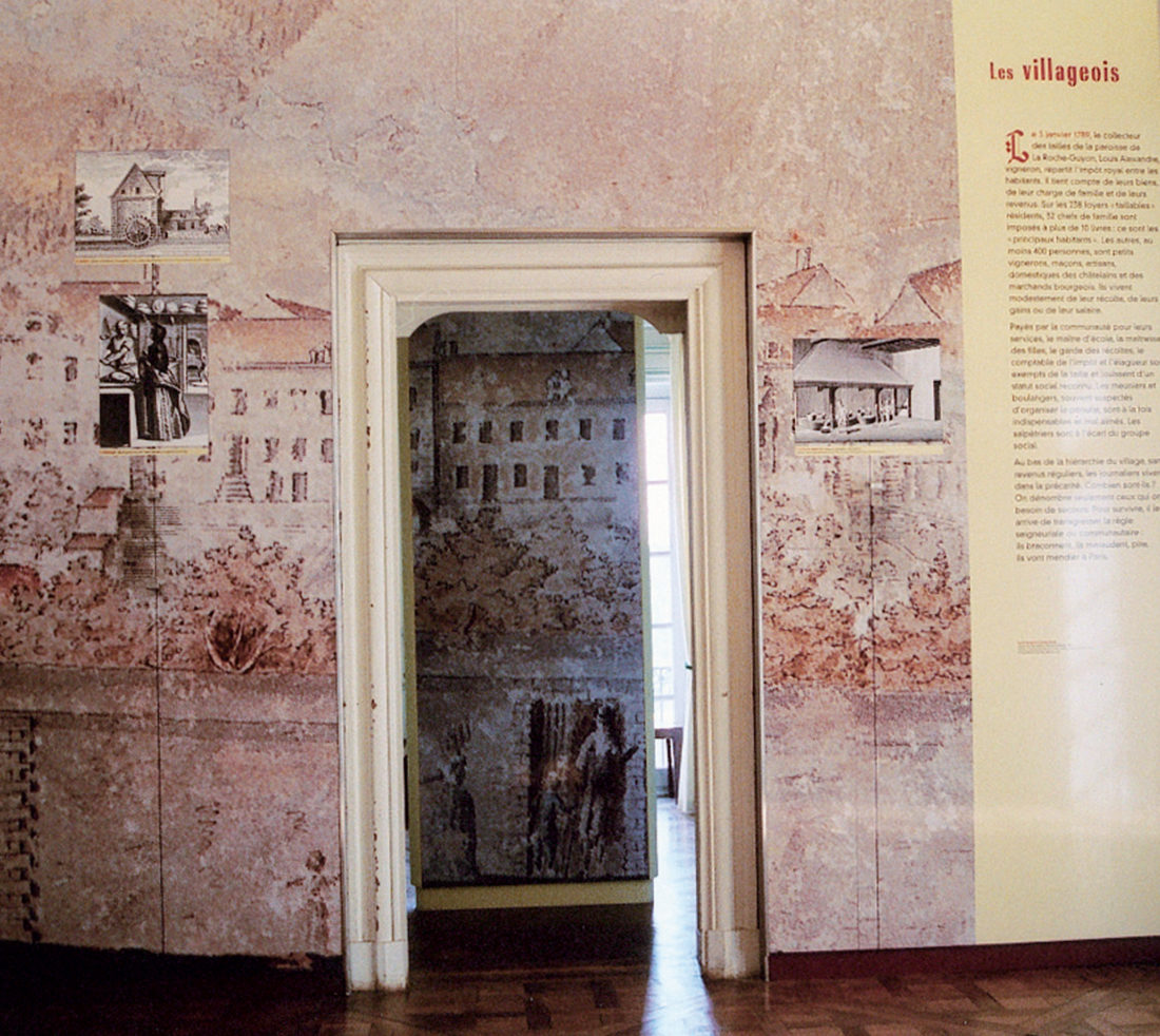 « fragments de lumiere » chateau de la roche-guyon museographie