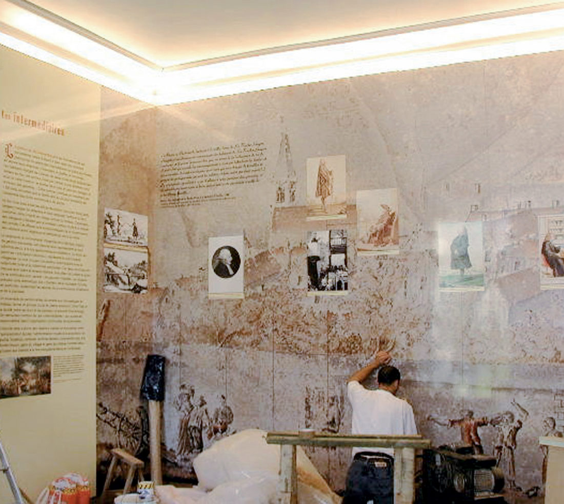 « fragments de lumiere » chateau de la roche-guyon museographie