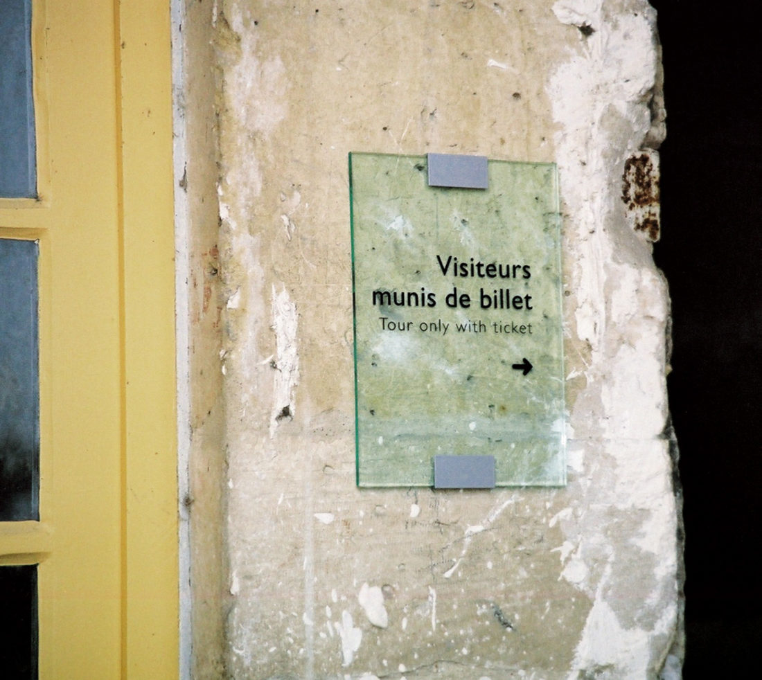 signalétique chateau de la roche-guyon